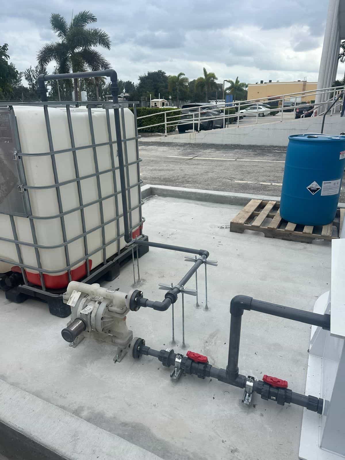 Before and after of a Water pump installation by a plumber in Miami Dade